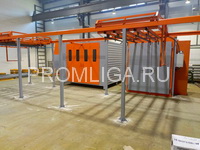 Полукольцевой участок порошковой окраски